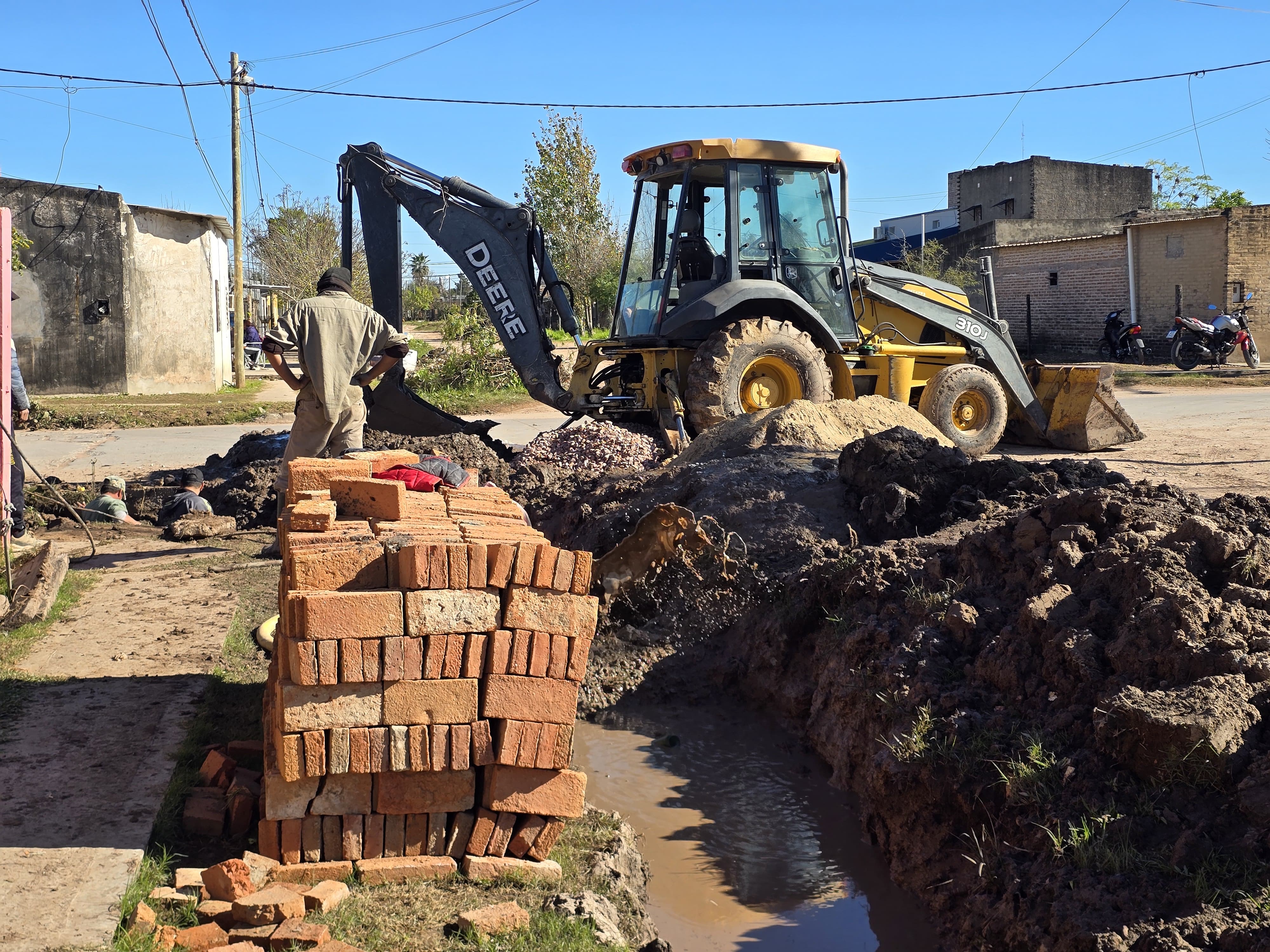 El municipio avanza con un sistema de canalización en la zona sur de la ciudad