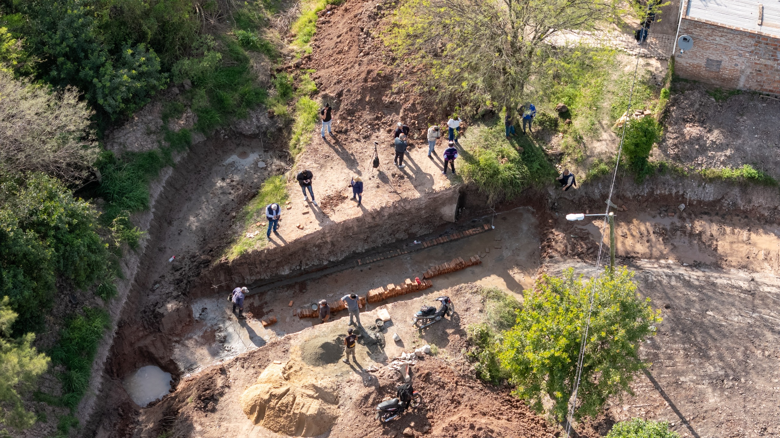 El municipio avanza con la construcción de una alcantarilla de gran porte en el barrio San Cayetano