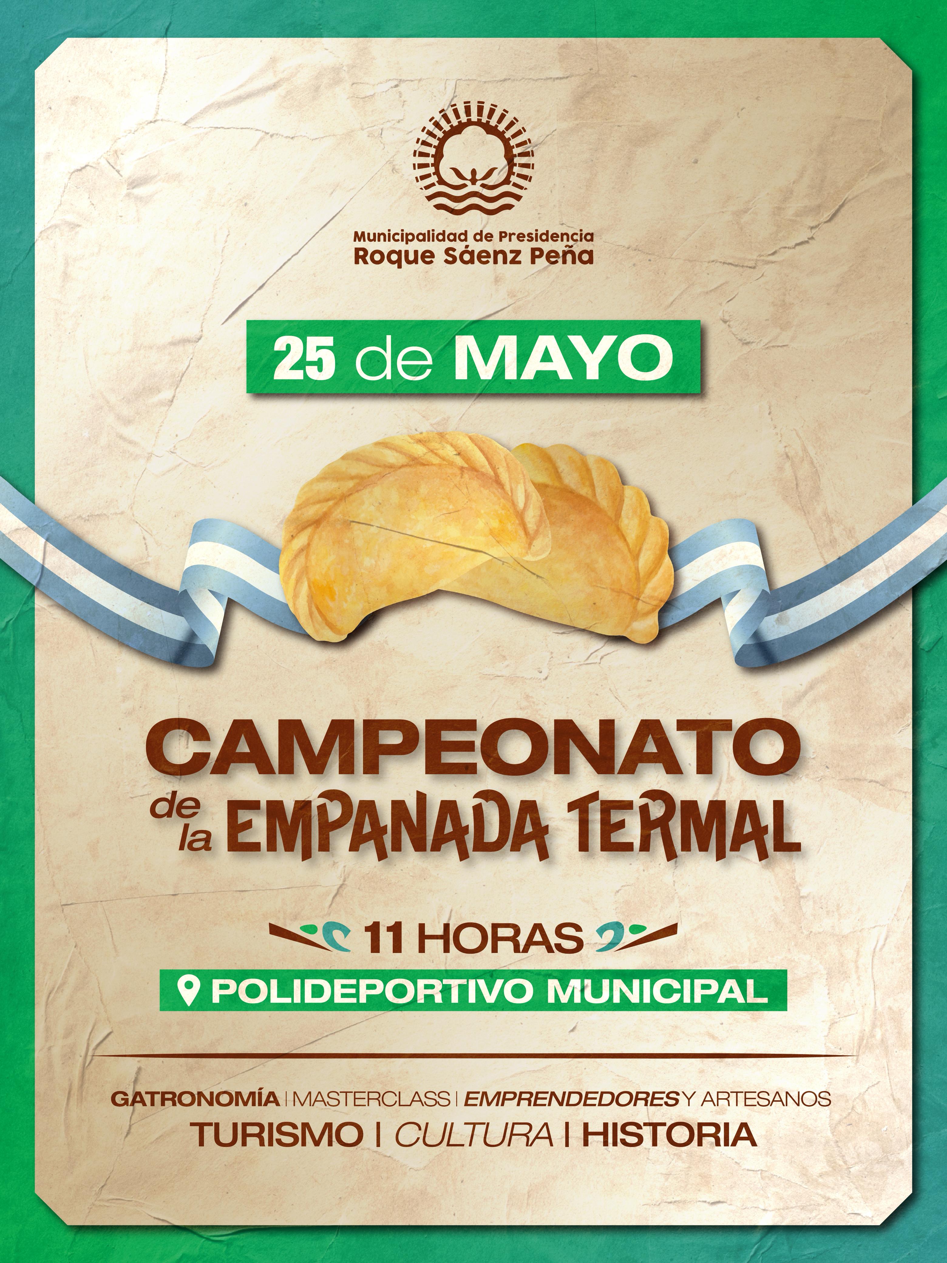 El municipio anunció el "Campeonato de la Empanada Termal"