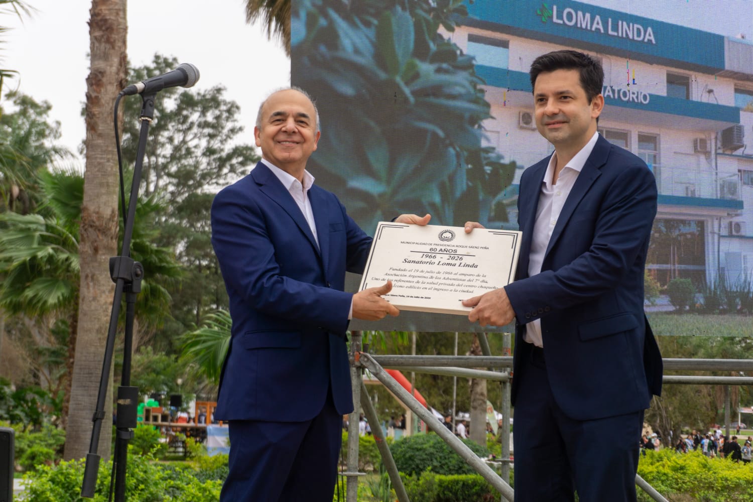 El intendente Bruno Cipolini acompañó la celebración por los 60 años del Sanatorio Loma Linda