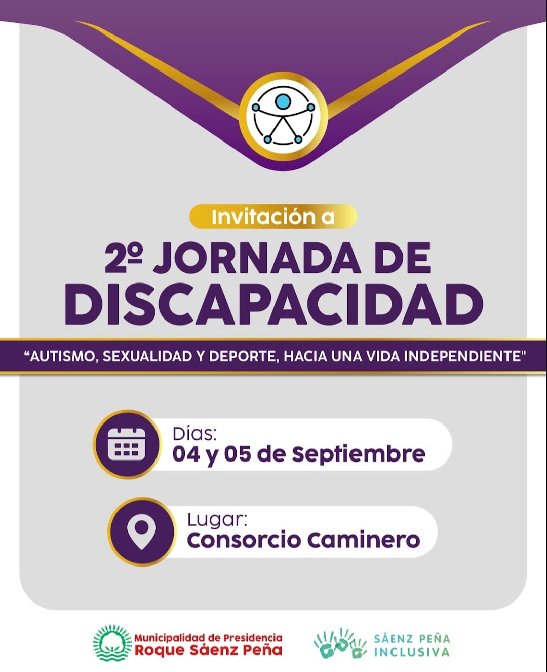 La municipalidad invita a participar de la 2° Jornada de Discapacidad
