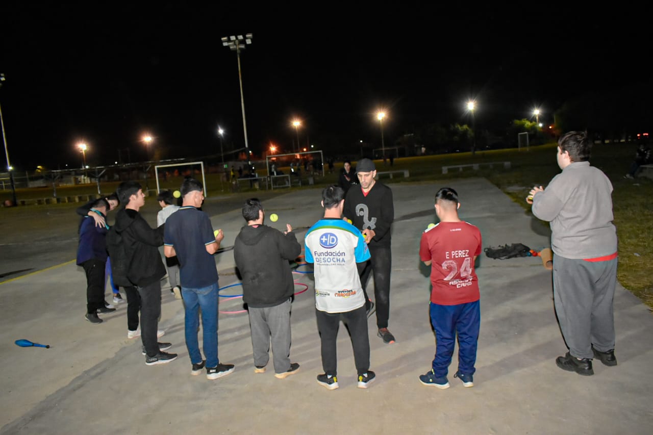 Deportes adaptados comenzó el taller de circo