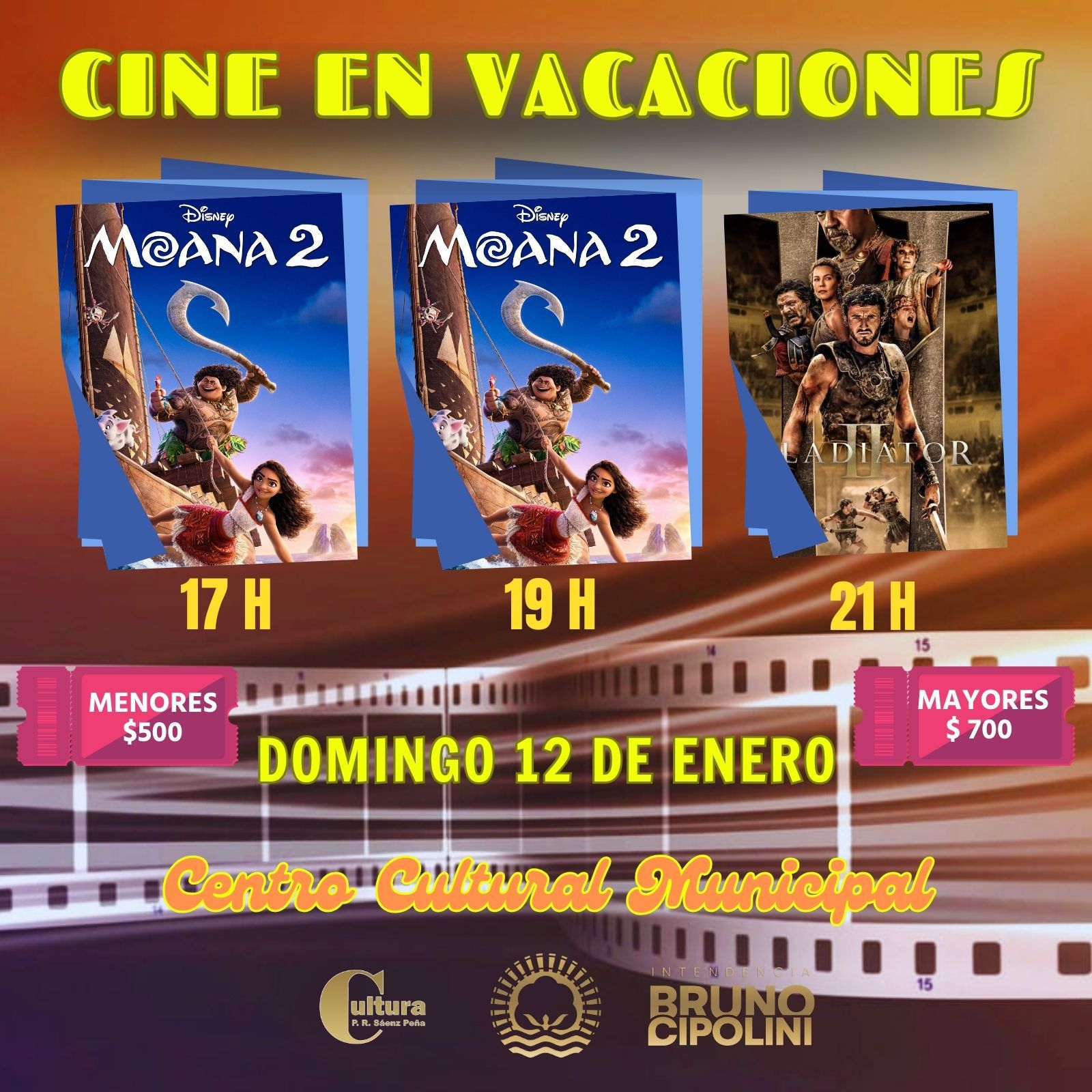 El ciclo de “Cine en Vacaciones” vuelve con tres funciones diarias