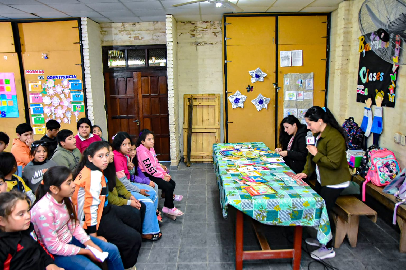 Cultura y el Plan Sáenz Peña Sustentable y Circular se unieron en una jornada especial para los chicos del barrio Matadero