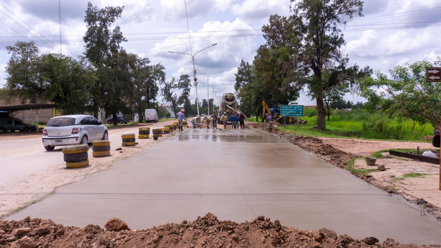 Avanza la repavimentación de la avenida Los Inmigrantes