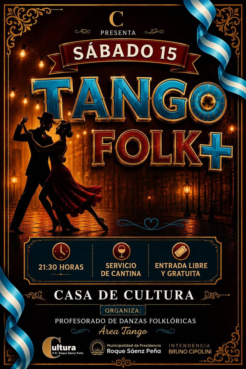 Tango Folk + llega a Casa de Cultura